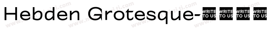 Hebden Grotesque字体转换